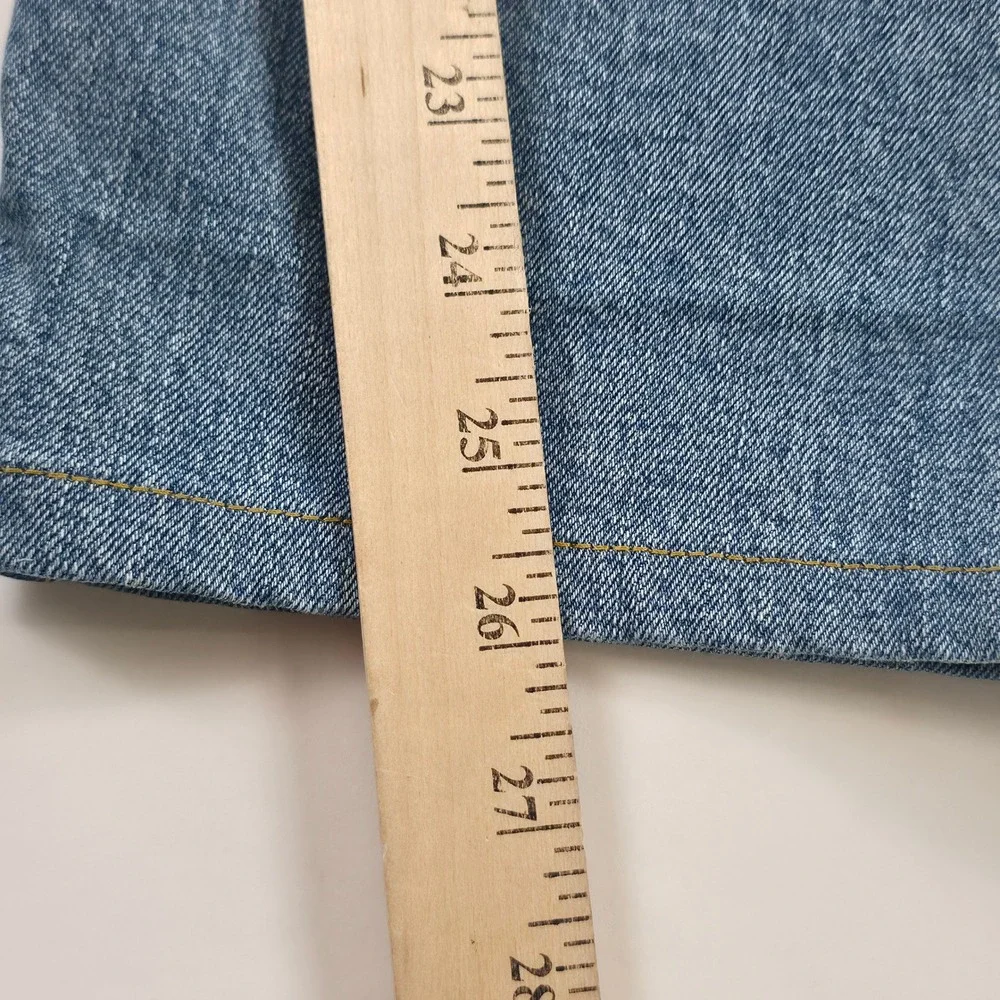 Levi's 505 Regular Fit Mens 40x30 Light Blue Denim Straight Leg Classic Jeans